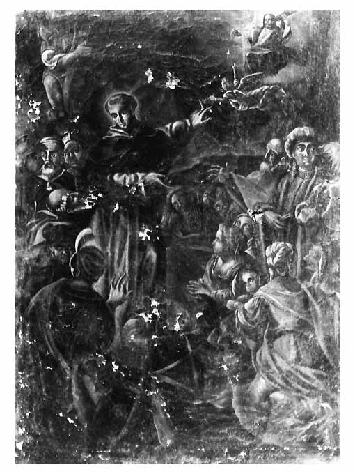 predica di San Nicola da Tolentino (dipinto) - ambito Italia meridionale (sec. XVIII)