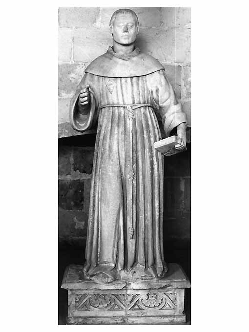 Santo francescano (statua) - ambito Italia meridionale (seconda metà sec. XVIII)