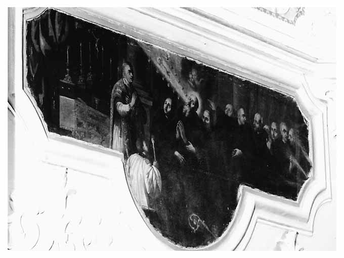 Episodio della vita di san Benedetto (dipinto) - ambito pugliese (seconda metà sec. XVIII)