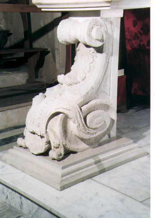 altare maggiore, frammento - ambito napoletano (sec. XVIII)