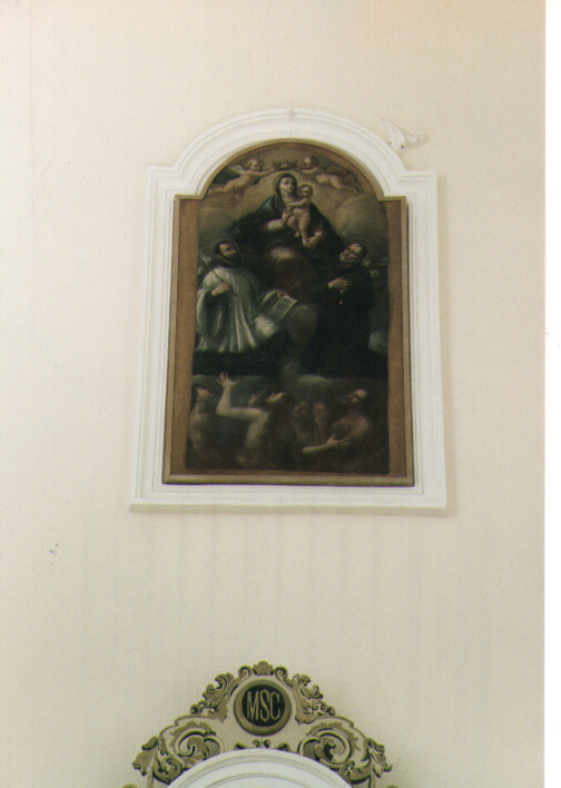 Madonna con Bambino San Gaetano da Thiene e Sant'Andrea Avellino (dipinto) - ambito napoletano (secc. XVII/ XVIII)