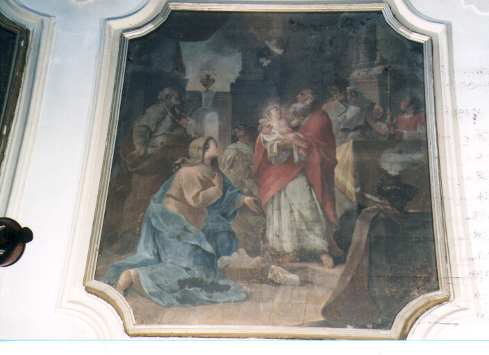 presentazione di Gesù al tempio (dipinto) di Carella Domenico Antonio (seconda metà sec. XVIII)