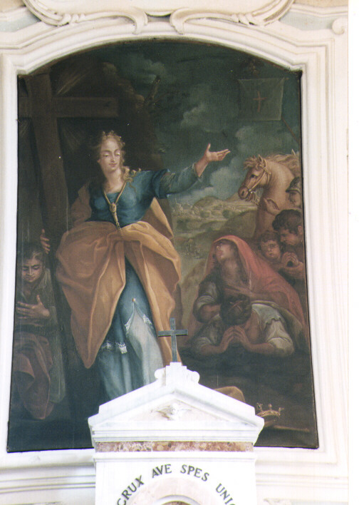 ritrovamento della vera croce (dipinto) - bottega napoletana (seconda metà sec. XVIII)