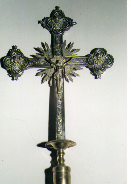 Cristo Crocifisso (croce processionale) - ambito Italia meridionale (ultimo quarto sec. XIX)