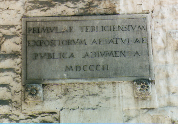 lapide documentaria - ambito Italia meridionale (sec. XIX)