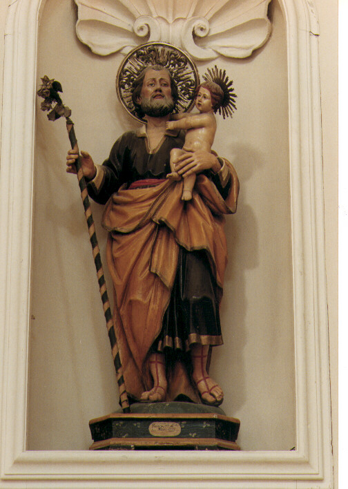 San Giuseppe e Gesù Bambino (statua) di Peiolo Francesco (sec. XVIII)