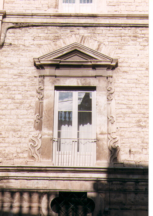 mostra di finestra, serie - ambito pugliese (secc. XVIII/ XIX)