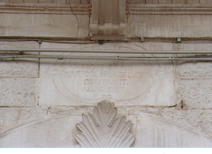 lapide documentaria - ambito Italia meridionale (sec. XVIII)