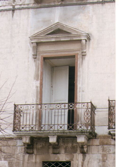 mostra di finestra, serie - ambito Italia meridionale (sec. XIX)