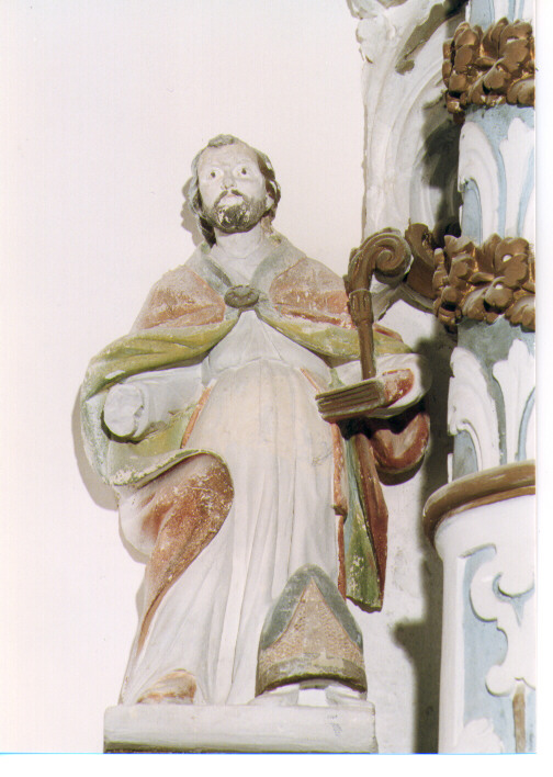 Santo Vescovo (statua) - ambito salentino (ultimo quarto sec. XVIII)