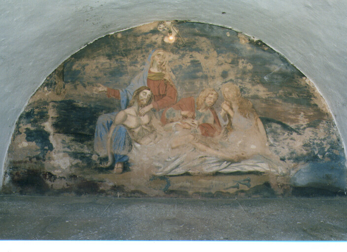 Cristo in pietà (dipinto) - ambito Italia meridionale (seconda metà sec. XIX)