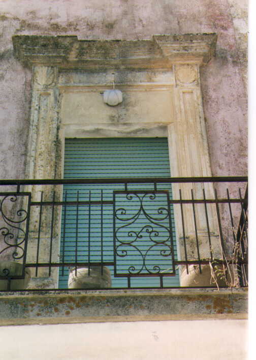 mostra di finestra, serie - ambito salentino (sec. XIX)