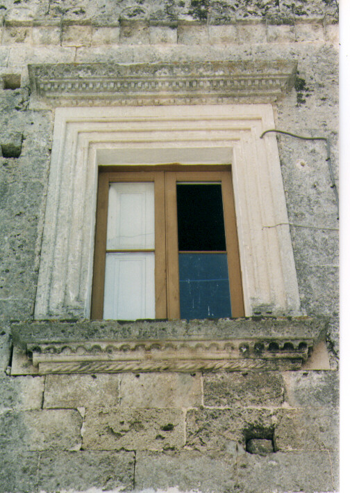 mostra di finestra - ambito salentino (sec. XVI)