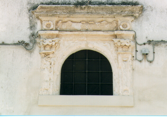 mostra di finestra - ambito salentino (fine/inizio secc. XVI/ XVII)