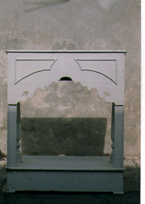 inginocchiatoio - ambito salentino (ultimo quarto sec. XIX)