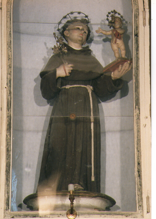 Sant'Antonio da Padova (statuetta) - ambito salentino (seconda metà sec. XVIII)