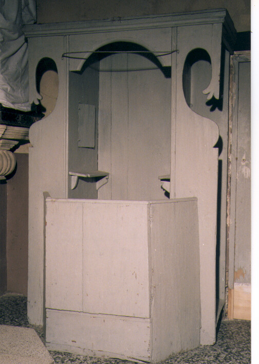 confessionale - ambito salentino (inizio sec. XX)