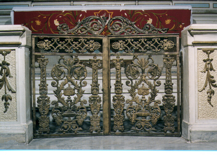 cancellata di altare - ambito Italia meridionale (fine/inizio secc. XIX/ XX)