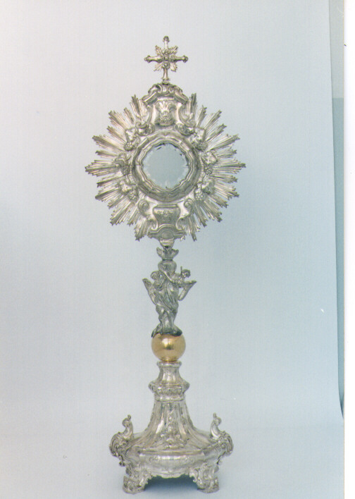 ostensorio - a raggiera - ambito napoletano (sec. XVIII)
