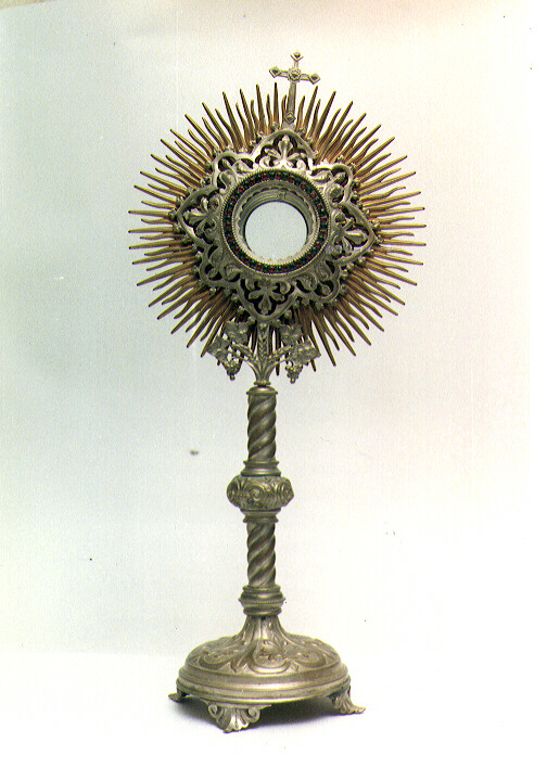 ostensorio - ambito Italia meridionale (primo quarto sec. XX)