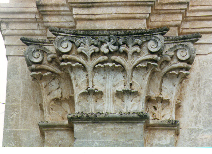 semicapitello, serie - ambito salentino (prima metà sec. XVIII)