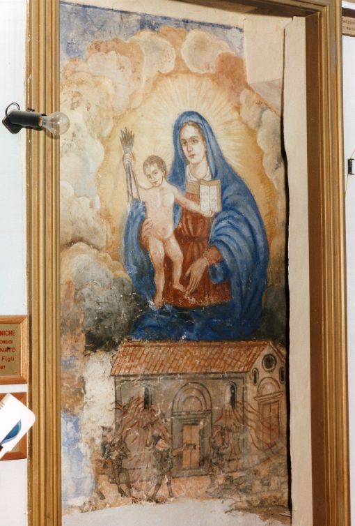 Madonna delle Saette, Madonna con Bambino e il miracolo di Otranto (dipinto) - ambito salentino (ultimo quarto sec. XVI)