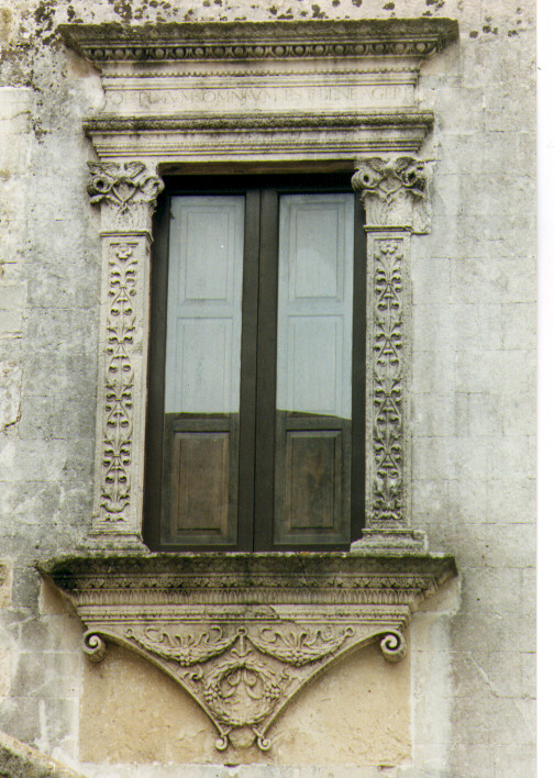 mostra di finestra - ambito salentino (secc. XVI/ XVII)