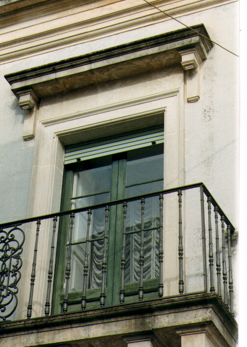 mostra di portafinestra, serie - ambito salentino (primo quarto sec. XX)