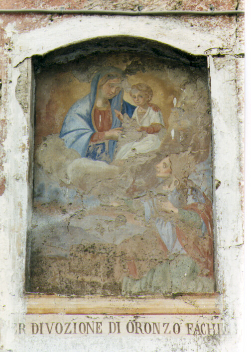 Madonna con Bambino e Santa (dipinto) - ambito salentino (fine/inizio secc. XIX/ XX)