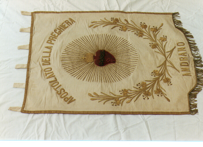 stendardo processionale - manifattura salentina (inizio sec. XX)