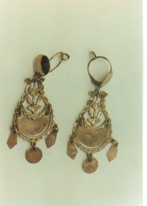 orecchino, serie - ambito italiano (fine/inizio secc. XIX/ XX)