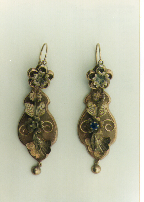 orecchino, serie - ambito italiano (metà sec. XIX)