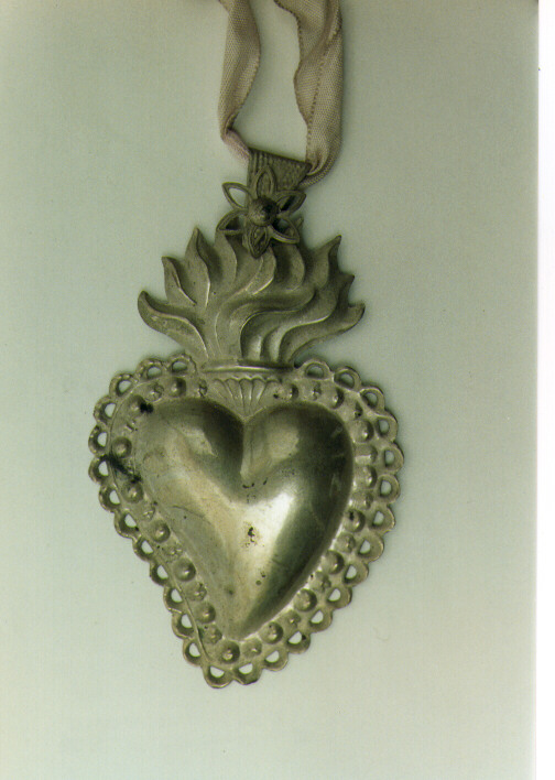 cuore (ex voto) - ambito salentino (primo quarto sec. XX)