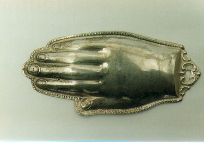 mano (ex voto) - ambito salentino (primo quarto sec. XX)