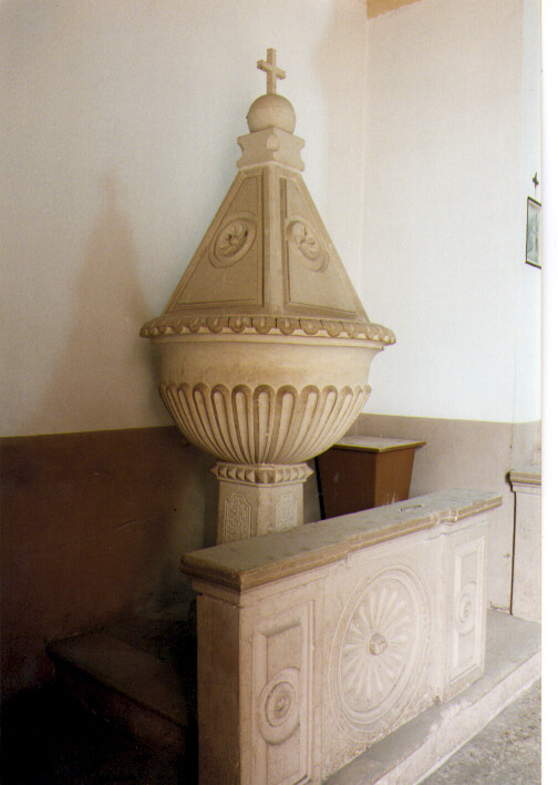fonte battesimale - ambito salentino (fine/inizio secc. XIX/ XX)