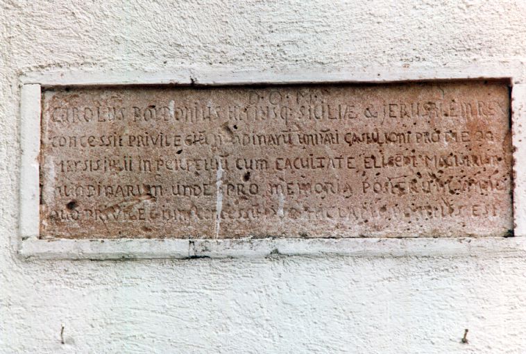 lapide documentaria - ambito Italia meridionale (sec. XIX)