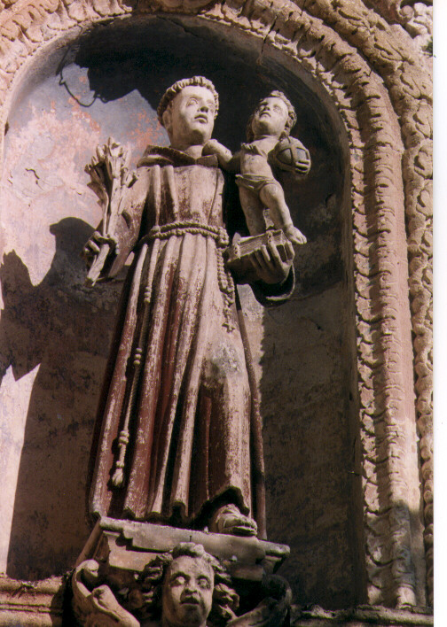 Sant'Antonio da Padova col Bambino (statua) - ambito salentino (primo quarto sec. XVIII)