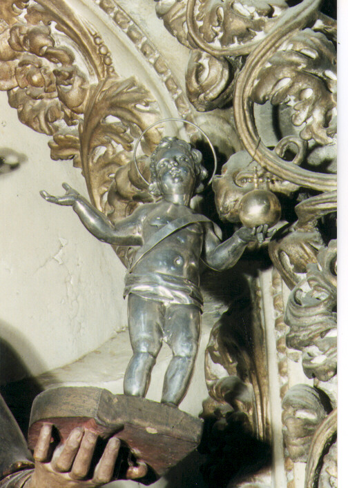 Gesù Bambino (attributo iconografico di immagine sacra) - ambito salentino (sec. XVIII)