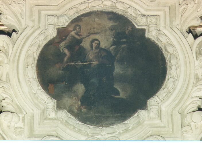 Incoronazione di Maria Vergine (dipinto) di Lillo Saverio (bottega) (seconda metà sec. XVIII)