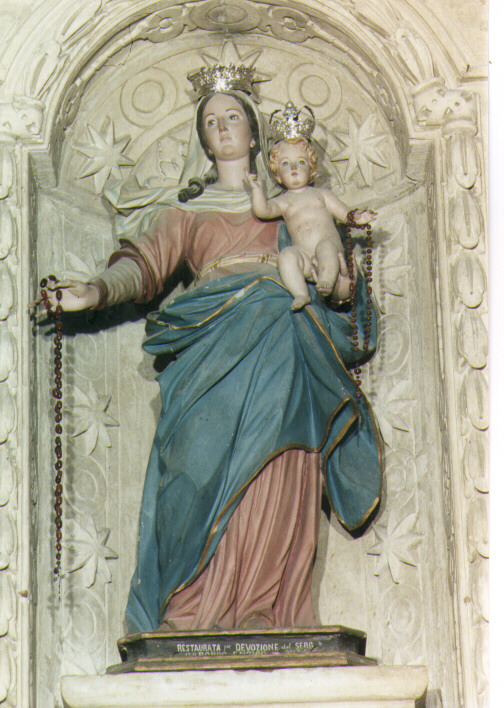 Madonna del Rosario (statua) - ambito napoletano (fine/inizio secc. XVIII/ XIX)