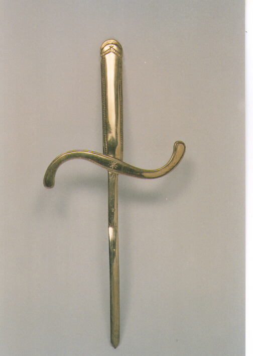 spada (attributo iconografico di immagine sacra) - ambito napoletano (sec. XIX)