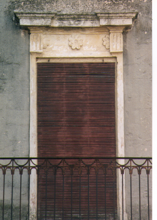 mostra di finestra, serie - ambito salentino (seconda metà sec. XVIII)