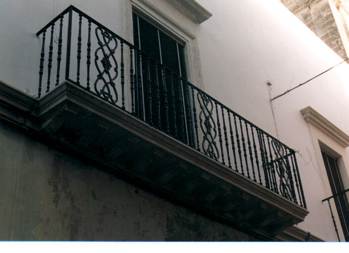 ringhiera, serie - ambito salentino (seconda metà sec. XIX)