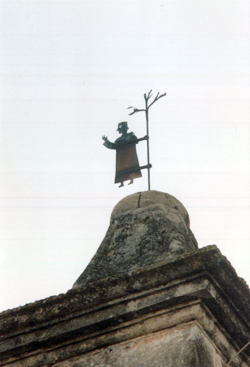 figura umana (segnavento) - manifattura Italia meridionale (primo quarto sec. XX)