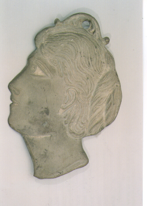Testa di donna (ex voto) - manifattura Italia meridionale (fine/inizio secc. XIX/ XX)
