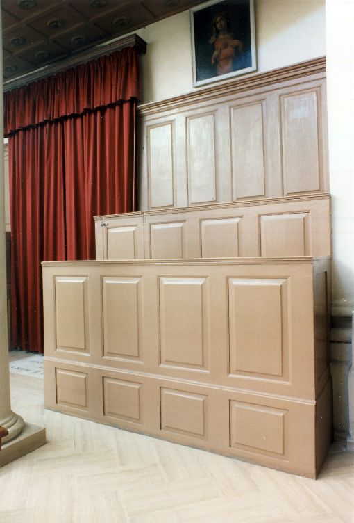 stalli del coro, serie - ambito salentino (fine/inizio secc. XIX/ XX)