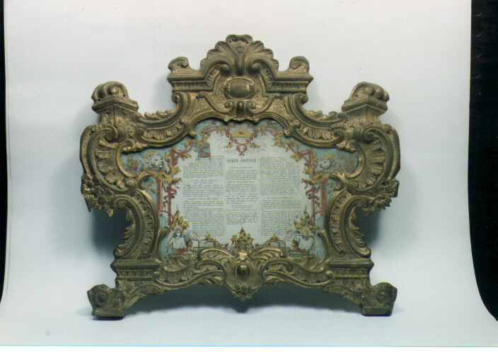 cartagloria - ambito Italia meridionale (prima metà sec. XIX)