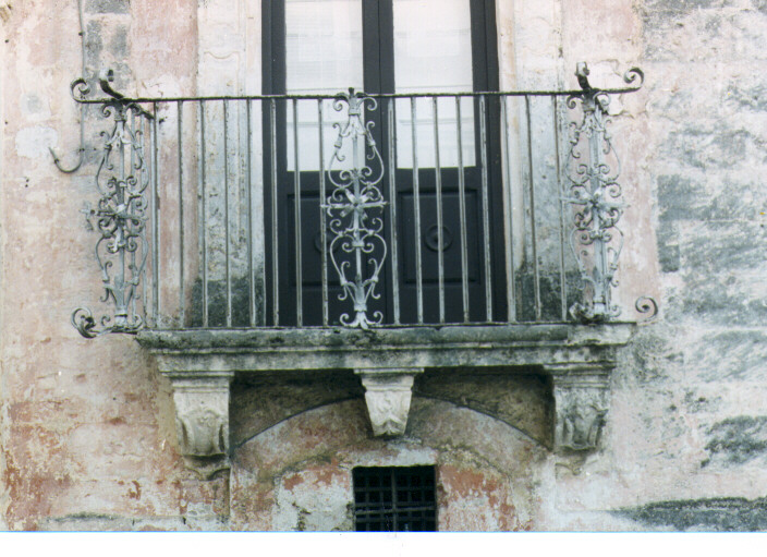balcone - ambito salentino (fine/inizio secc. XVIII/ XIX)