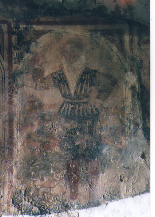 figura maschile (dipinto) - ambito salentino (sec. XVII)