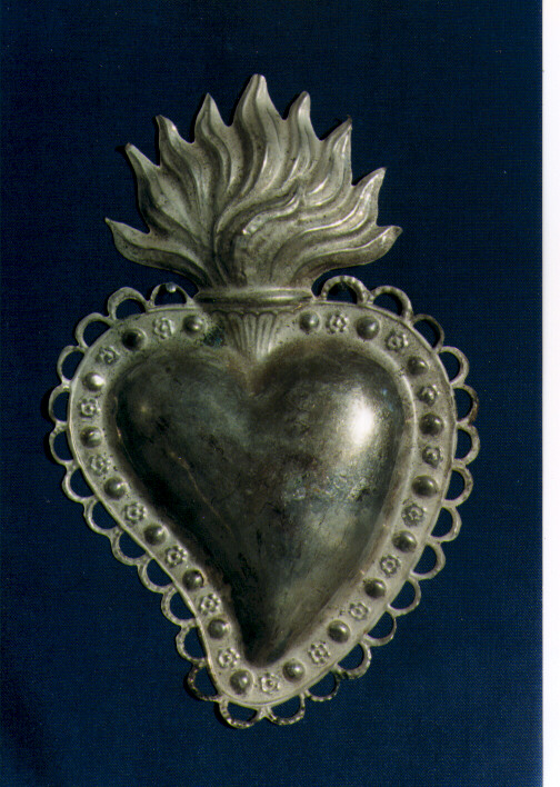 cuore devozionale, serie - ambito salentino (sec. XIX)